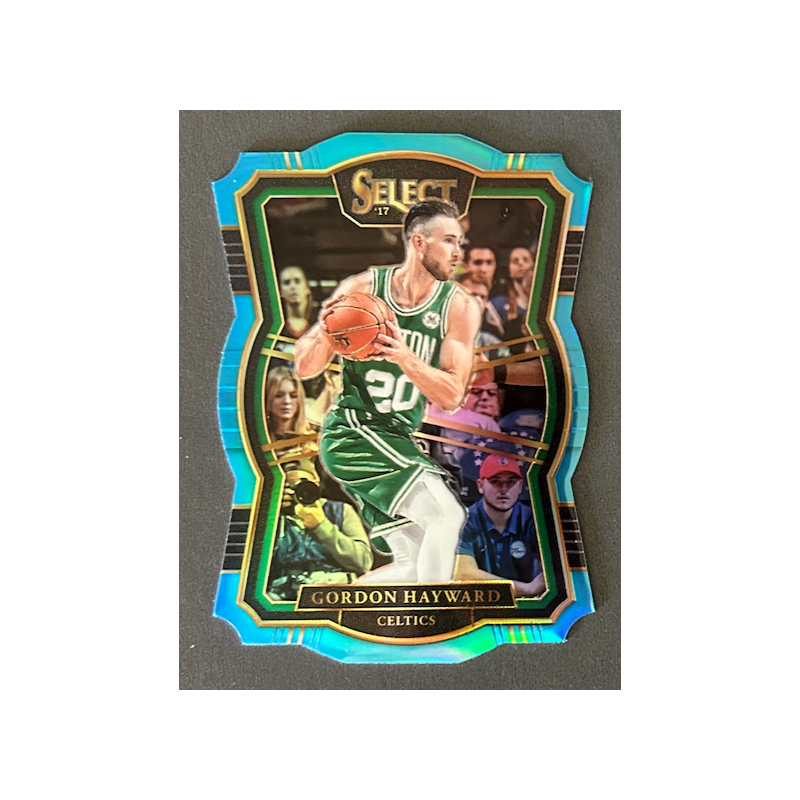 GORDON HAYWARD 2017-18 Select Prizm Die Cut Light Blue 063/185