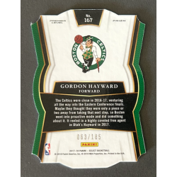 GORDON HAYWARD 2017-18 Select Prizm Die Cut Light Blue 063/185
