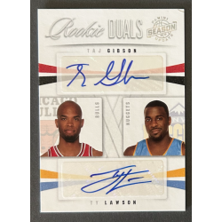 T.GIBSON / T.LAWSON 2009-10 Season Update Rookie dual autograph /99