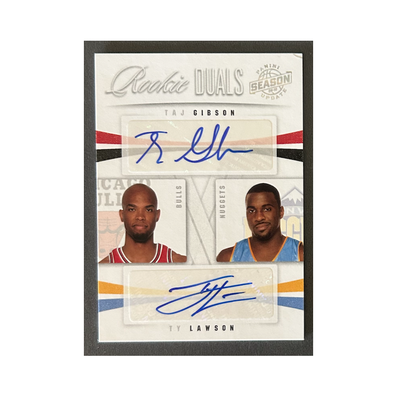 T.GIBSON / T.LAWSON 2009-10 Season Update Rookie dual autograph /99