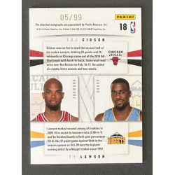 T.GIBSON / T.LAWSON 2009-10 Season Update Rookie dual autograph /99