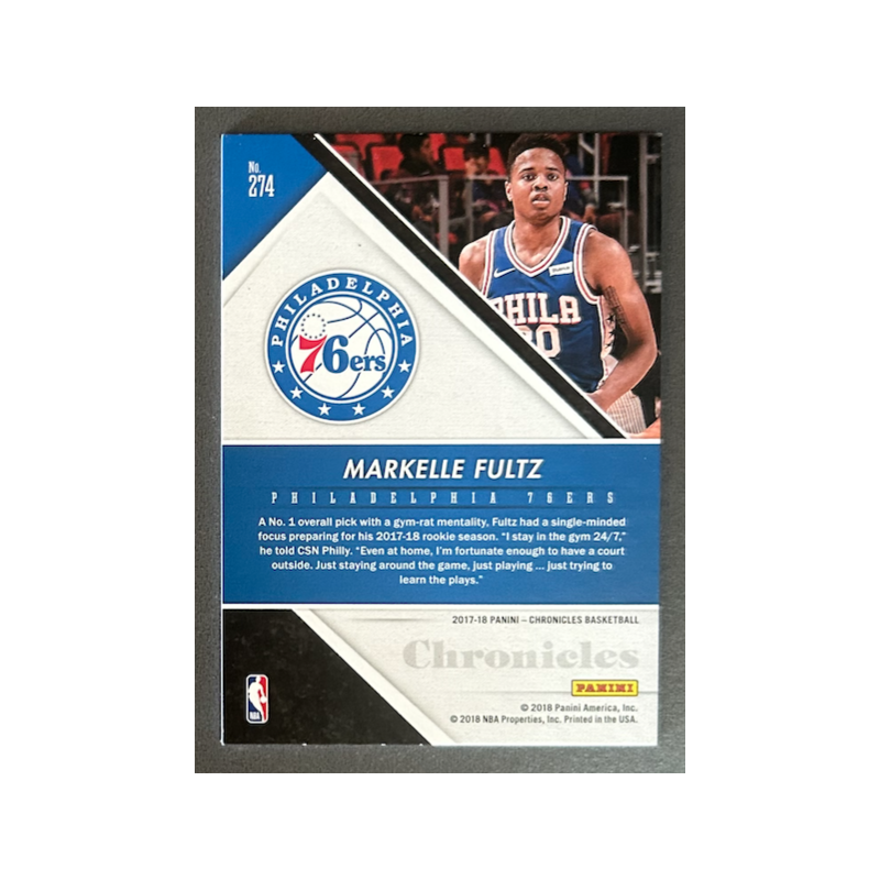 MARKELLE FULTZ 2017-18 Pinnacle Artist Proof rookie 1/1