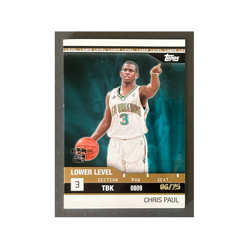 CHRIS PAUL 2008-09 Topps Rip Cards lower level 06/25