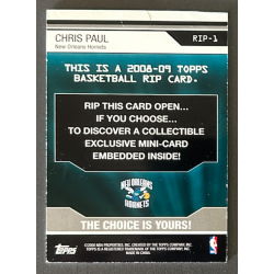 CHRIS PAUL 2008-09 Topps Rip Cards lower level 06/25