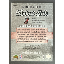 LaMARCUS ALDRIDGE 2006-07 Upper Deck Rookie Debut Ink