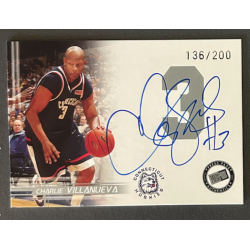 CHARLIE VILLANUEVA 2005 Press Pass Autograph Silver 136/200