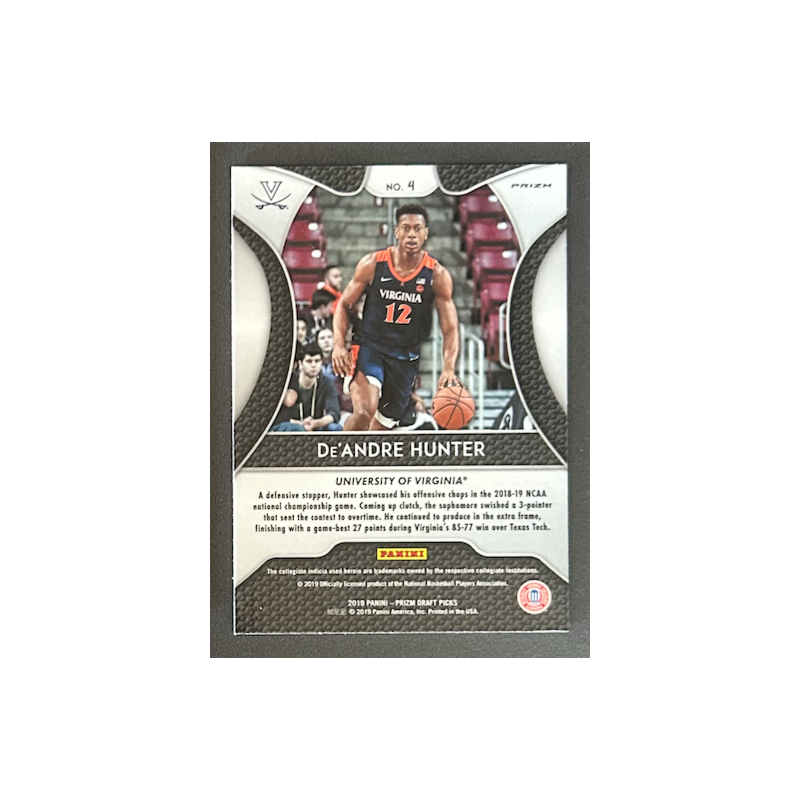 De'ANDRE HUNTER 2019-20 Panini Prizm Draft Picks Prizm Silver - 4