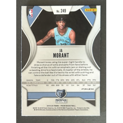 JA MORANT 2019-20 Panini Prizm Prizm Silver rookie - 249