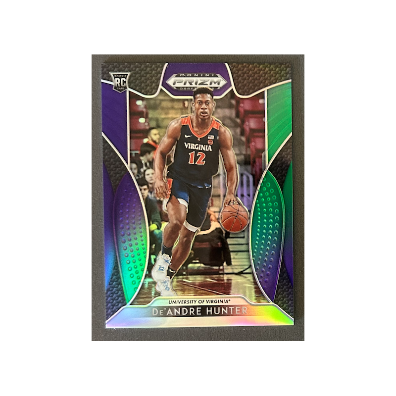 De'ANDRE HUNTER 2019-20 Panini Prizm Draft Picks Purple and Green