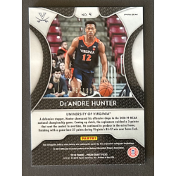 De'ANDRE HUNTER 2019-20 Panini Prizm Draft Picks Purple and Green