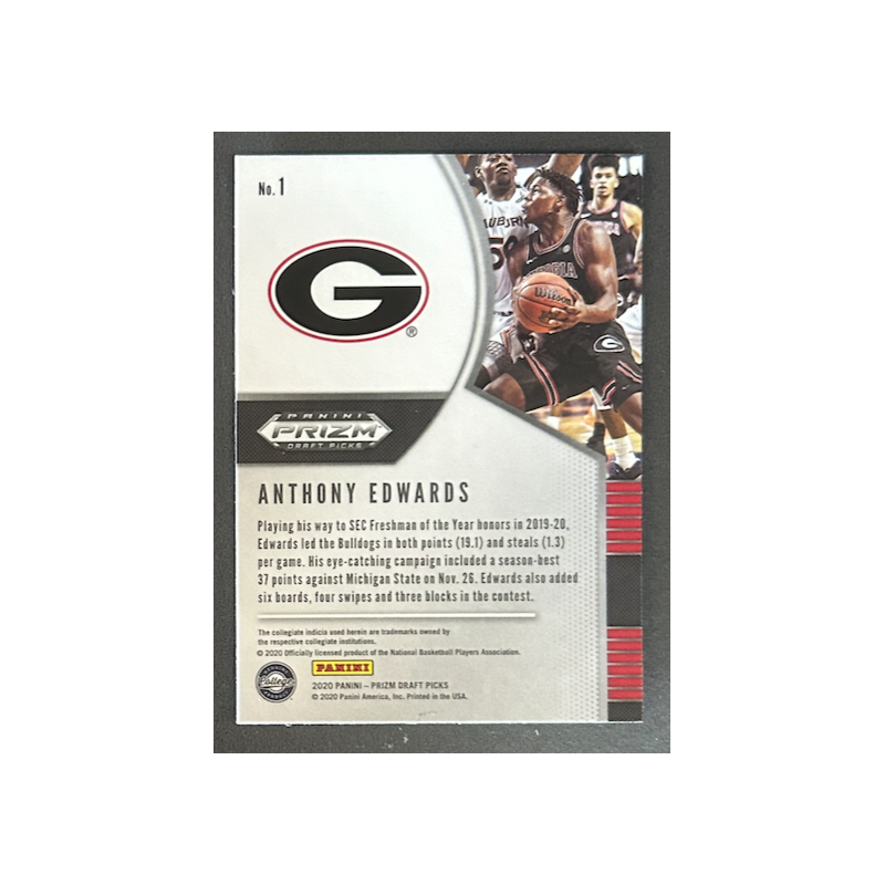 ANTHONY EDWARDS 2020-21 Panini Prizm Draft Picks rookie