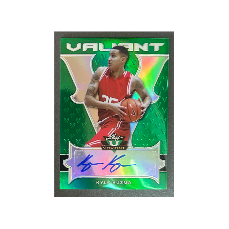 KYLE KUZMA 2018 Leaf Valiant Green autograph 42/60