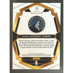 Karl-Anthony Towns 2018-19 Panini Select prizm - 170