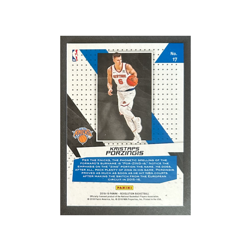 KRISTAPS PORZINGIS 2017-18 Panini Revolution Vortex - 35