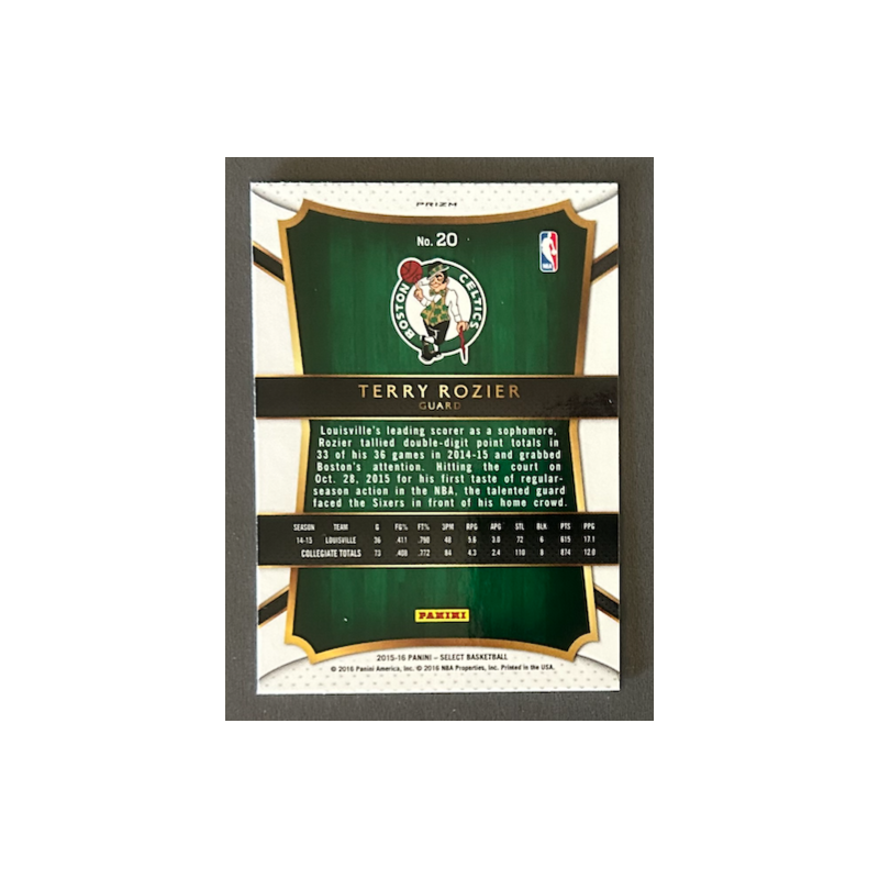 TERRY ROZIER 2015-16 Select Silver Prizm rookie - 20