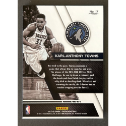 Karl-Anthony Towns 2017-18 Panini Prizm Fundamentals Silver prizm