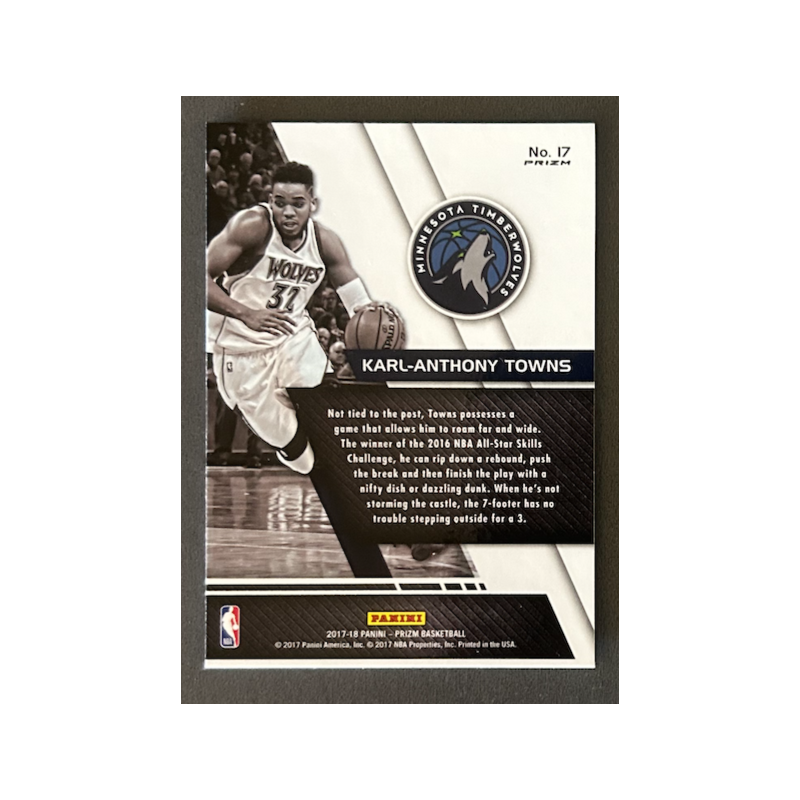 Karl-Anthony Towns 2017-18 Panini Prizm Fundamentals Silver prizm