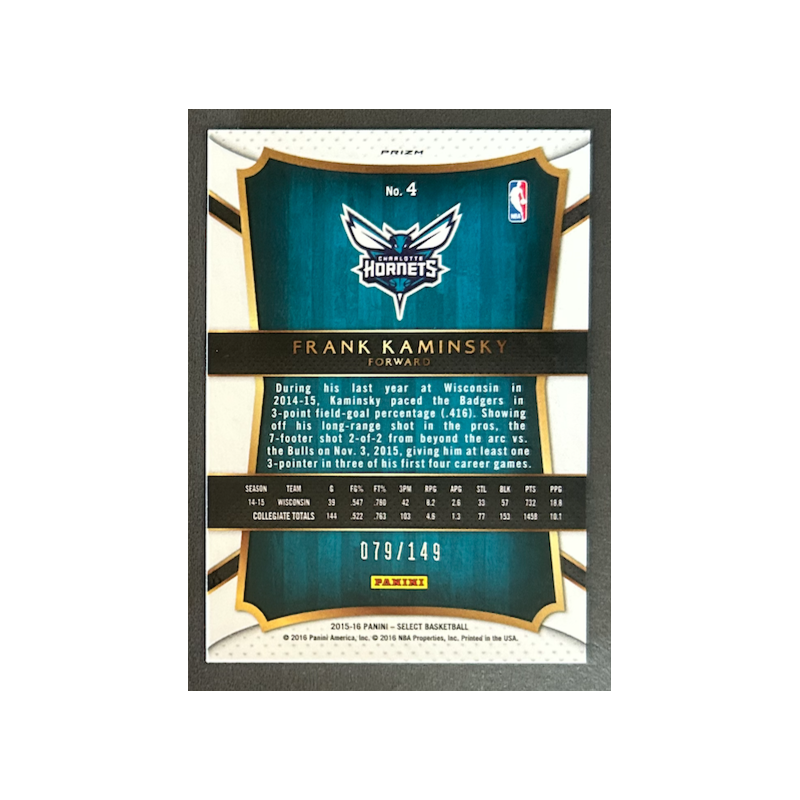 FRANK KAMINSKY 2015-16 Select Concourse Prizm Red 079/149