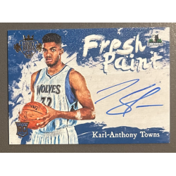 Karl-Anthony Towns 2015-16 Court Kings Fresh Paint rookie Autograph