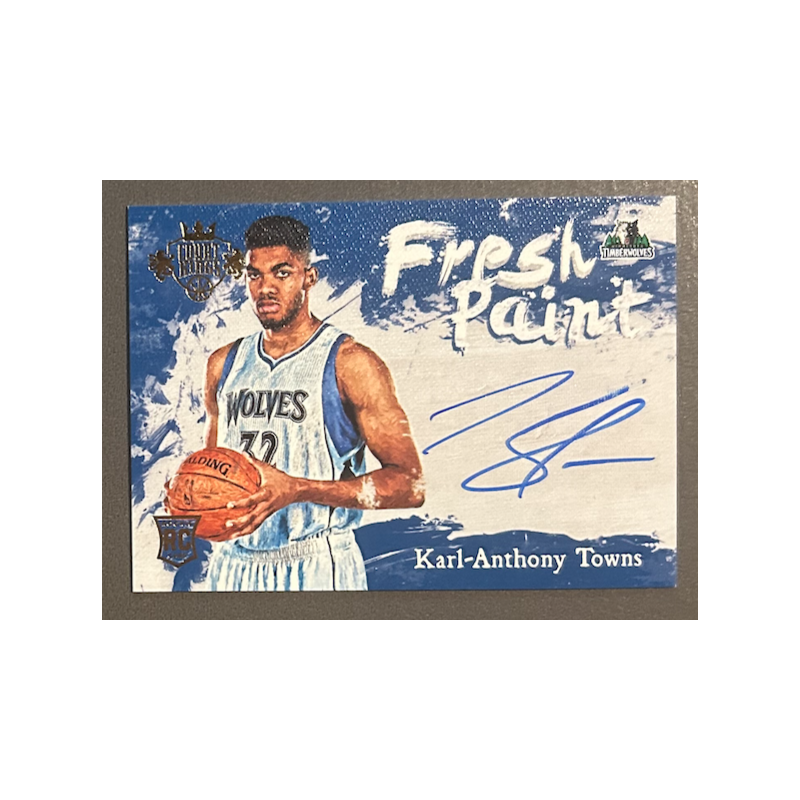 Karl-Anthony Towns 2015-16 Court Kings Fresh Paint rookie Autograph