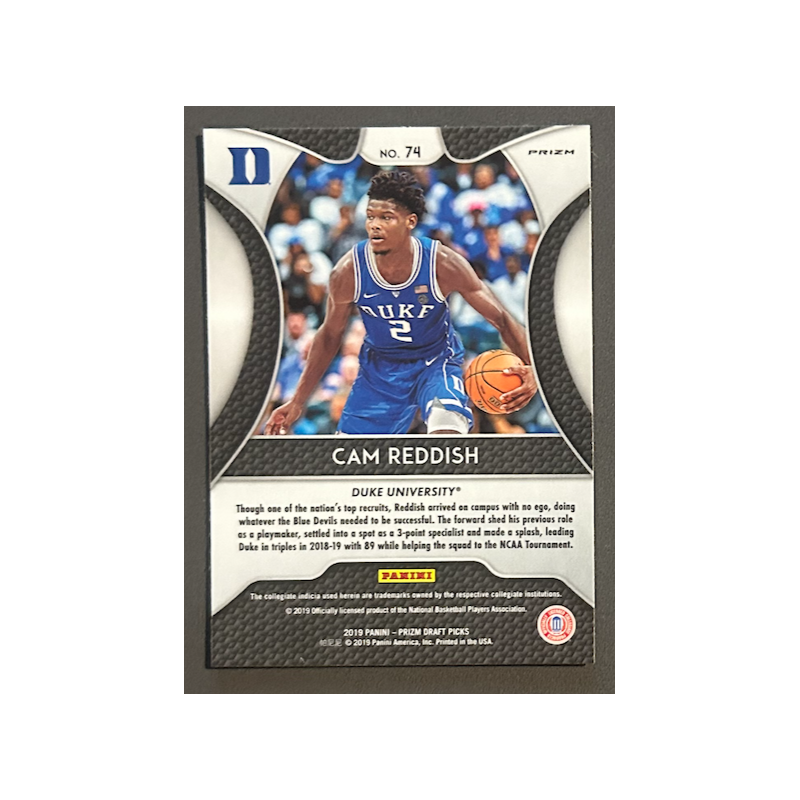 CAM REDDISH 2019-20 Panini Prizm Draft Picks Orange prizm rookie -74