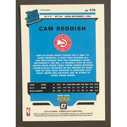 CAM REDDISH 2019-20 Donruss Optic Hyper Pink Rated rookie - 170