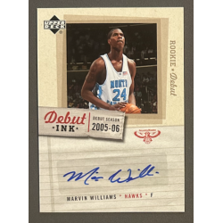 MARVIN WILLIAMS 2005-06 Upper Deck Rookie Debut Ink