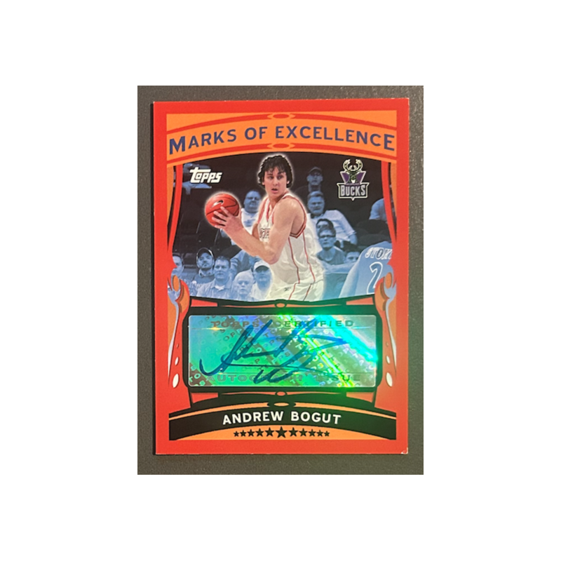 ANDREW BOGUT 2005-06 Topps Marks of Excellence Autograph