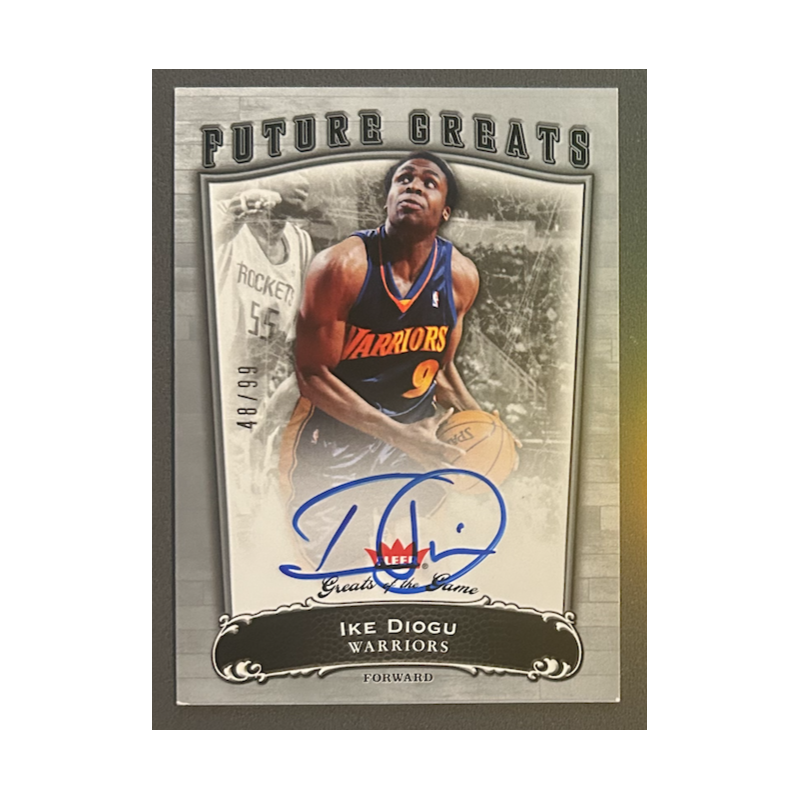 IKE DIOGU 2005-06 Fleer Greats of the Game rookie autograph 48/99