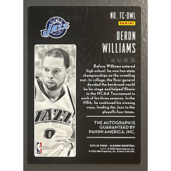DERON WILLIAMS 2019-20 Panini Illusions Trophy Collection Autograph