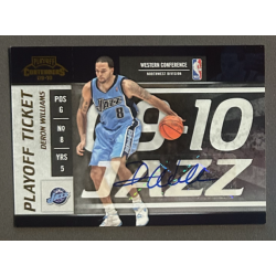 DERON WILLIAMS 2009-10 Playoff Contenders Playoff Tickets Autograph