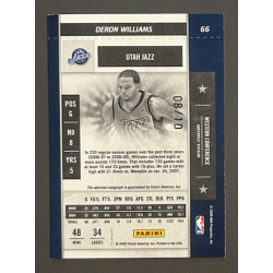 DERON WILLIAMS 2009-10 Playoff Contenders Playoff Tickets Autograph