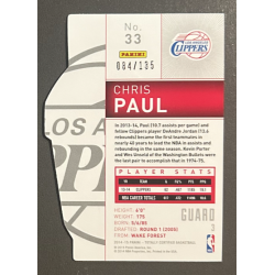 CHRIS PAUL 2014-15 Totally Certified Platinum Mirror Red Die Cut /135