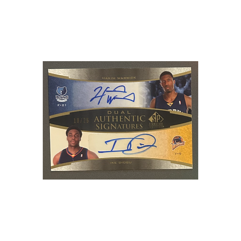 IKE DIOGU / HAKIM WARRICK 2005-06 SP Signature Edition Dual Auto