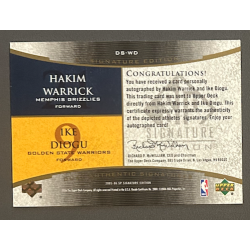 IKE DIOGU / HAKIM WARRICK 2005-06 SP Signature Edition Dual Auto