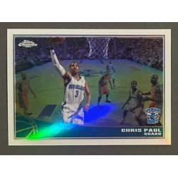 CHRIS PAUL 2009-10 Topps Chrome Refractor 042/500