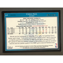 CHRIS PAUL 2009-10 Topps Chrome Refractor 042/500