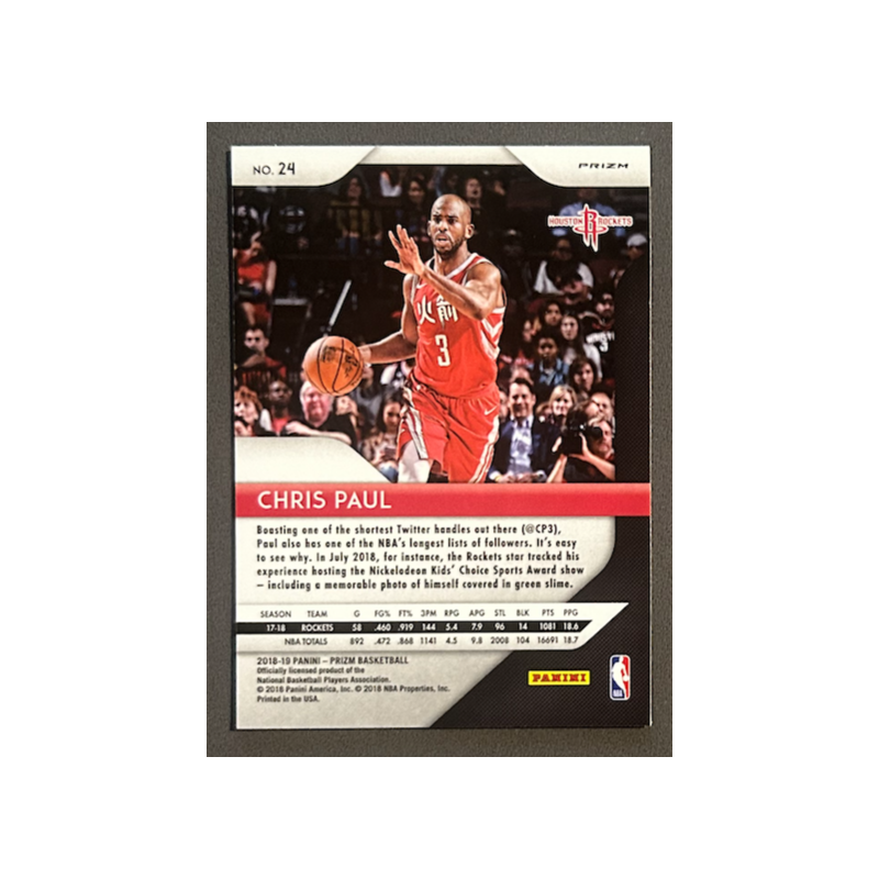 CHRIS PAUL 2018-19 Panini Prizm Silver prizm - 24