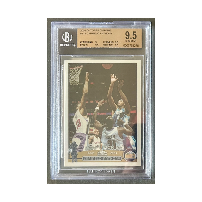 CARMELO ANTHONY 2003-04 topps chrome Rookie BGS 9.5
