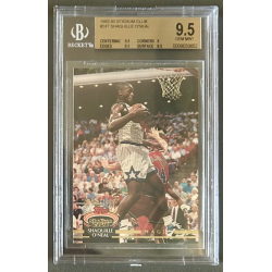 SHAQUILLE O'NEAL 1992-93 TOPPS STADIUM CLUB Rookie BGS 9.5