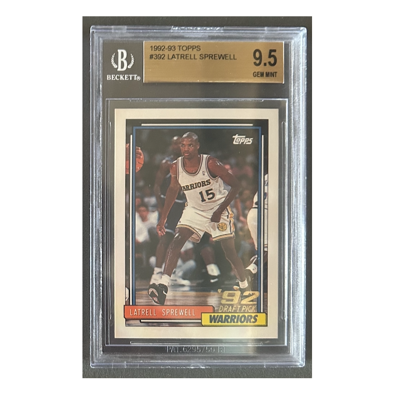 LATRELL SPREWELL 1992-93 topps Rookie BGS 9.5