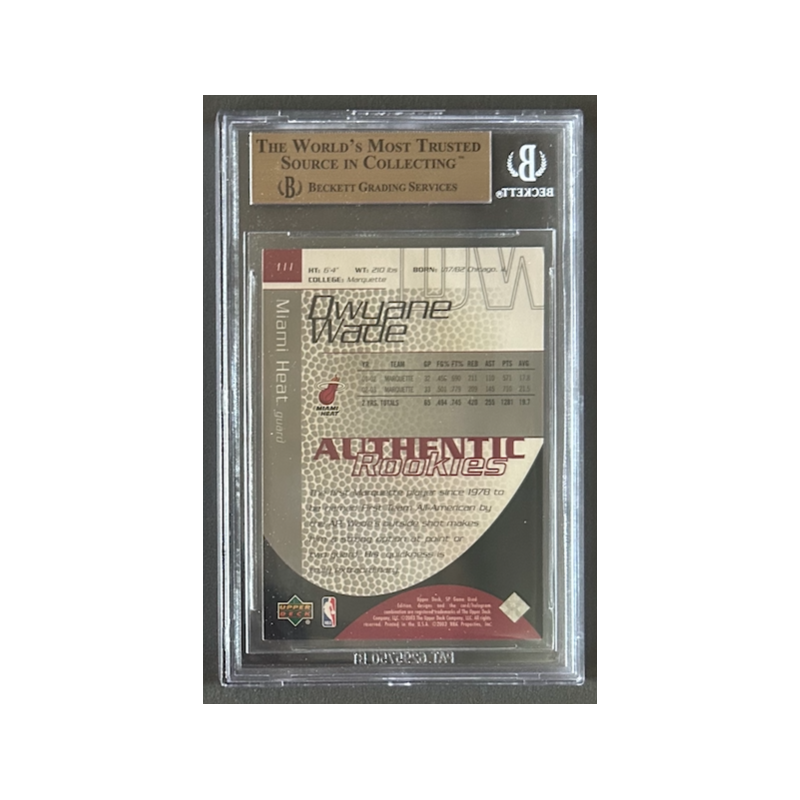 DWYANE WADE 2003-04 SP GAME USED Rookie 602/999 BGS 9.5