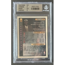 KEVIN GARNETT 1995-96 TOPPS FINEST Rookie BGS 9