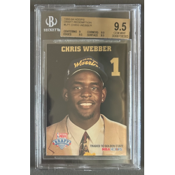 CHRIS WEBBER 1993-94 HOOPS Draft redemption rookie BGS 9.5
