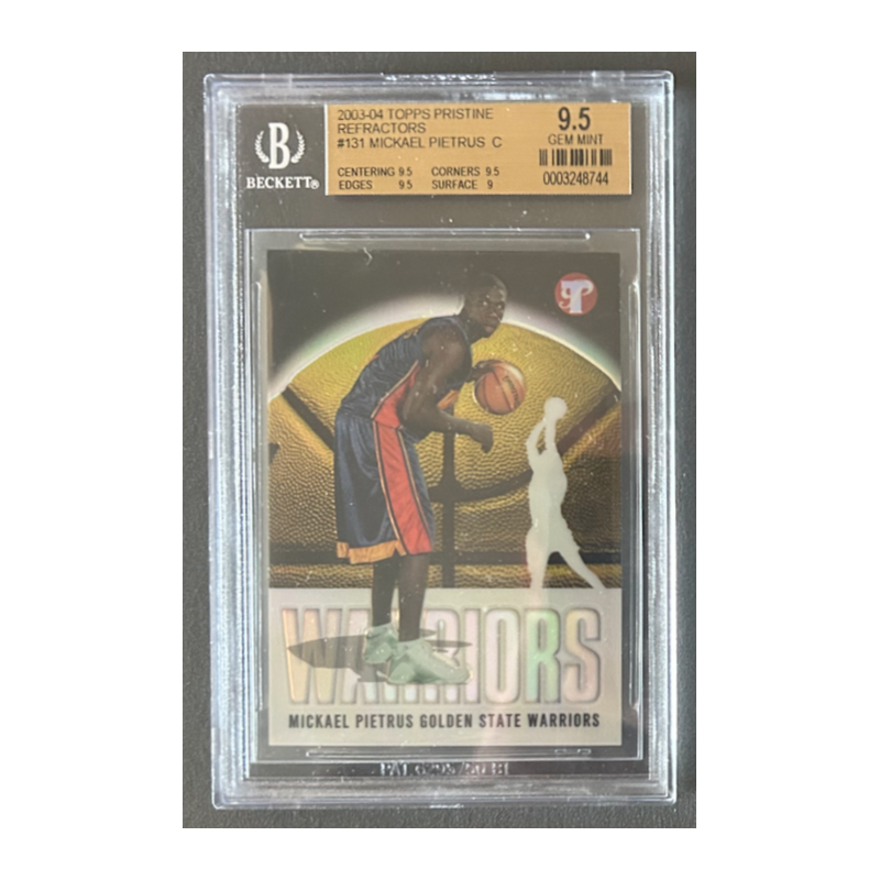 MICKAEL PIETRUS 2003-04 TOPPS PRISTINE REFRACTOR C BGS 9.5
