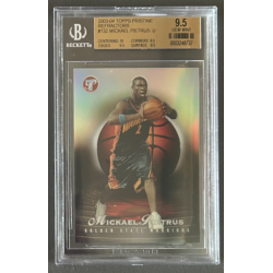 MICKAEL PIETRUS 2003-04 TOPPS PRISTINE REFRACTOR U BGS 9.5