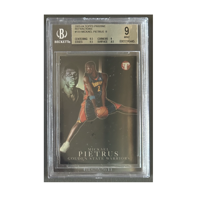 MICKAEL PIETRUS 2003-04 TOPPS PRISTINE REFRACTOR R BGS 9