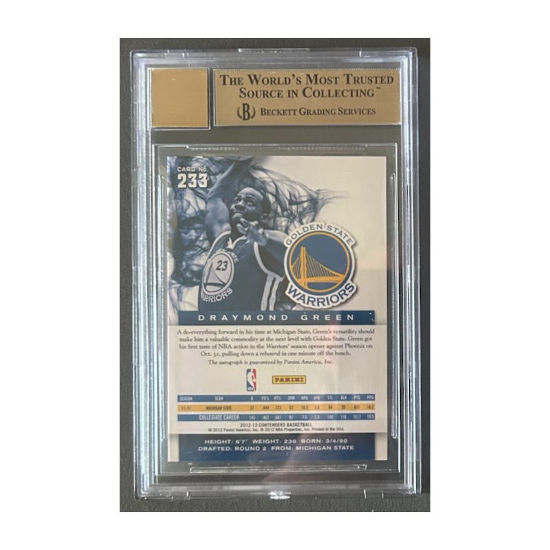 DRAYMOND GREEN 2012-13 PANINI CONTENDERS Rc Auto BGS 9.5