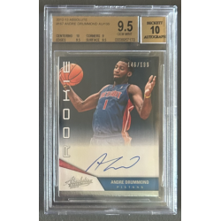 ANDRE DRUMMOND 2012-13 ABSOLUTE rookie Auto /199 BGS 9.5
