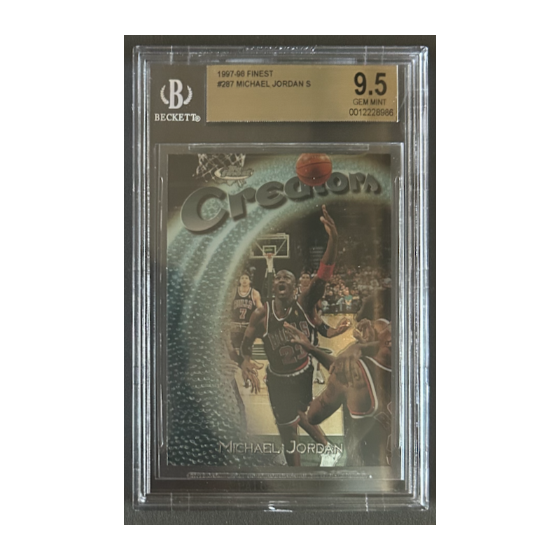 MICHAEL JORDAN1997-98 Topps FINEST SILVER - 287 BGS 9.5